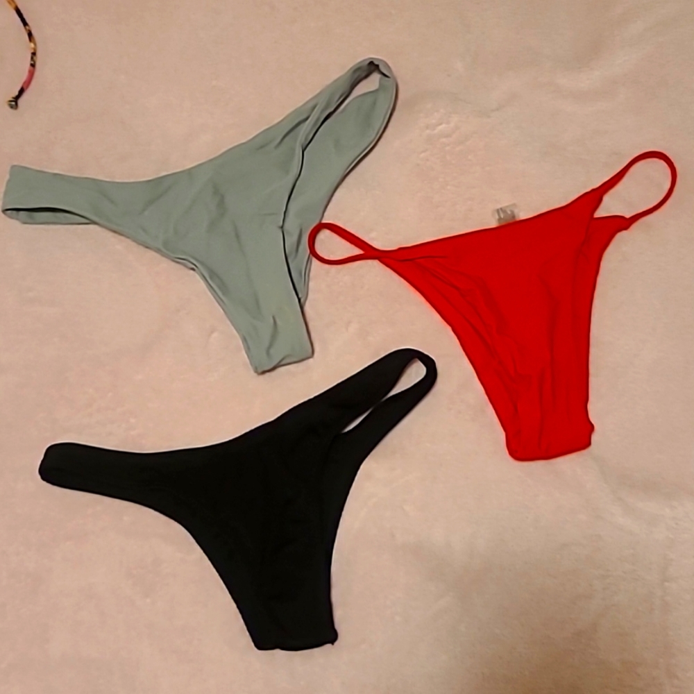 3 small Bikini bottoms.
